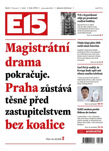 Obálka e-magazínu E15 3.11.2022