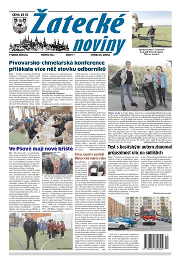 Obálka e-magazínu Žatecké noviny 17/23