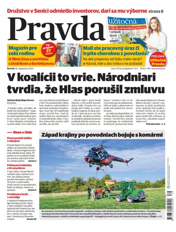 Obálka e-magazínu Pravda 26. 9. 2024