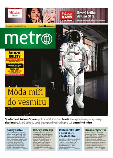 Obálka e-magazínu deník METRO 17.10.2024