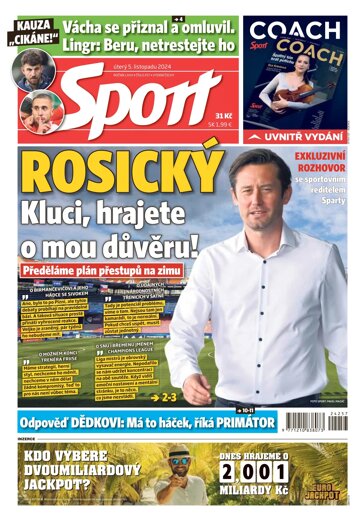 Obálka e-magazínu Sport 5.11.2024