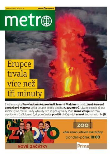 Obálka e-magazínu deník METRO 14.1.2025