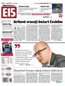 Obálka e-magazínu E15 9.6.2014