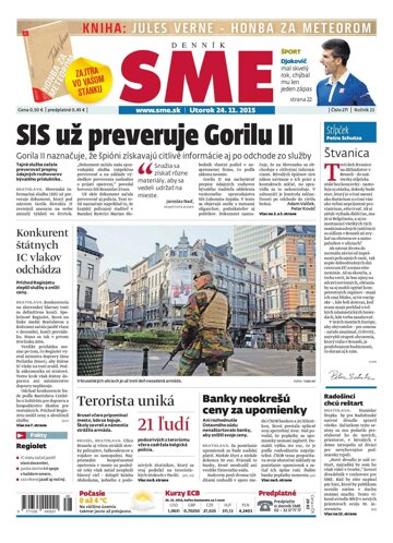 Obálka e-magazínu SME 24.11.2015