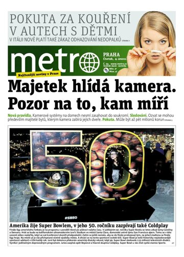 Obálka e-magazínu deník METRO 4.2.2016