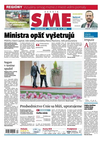 Obálka e-magazínu SME 25.4.2016