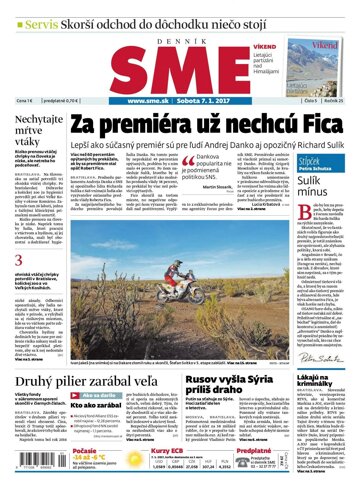 Obálka e-magazínu SME 7.1.2017