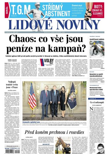 Obálka e-magazínu Lidové noviny 21.9.2017