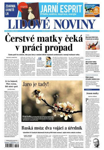 Obálka e-magazínu Lidové noviny 4.4.2018