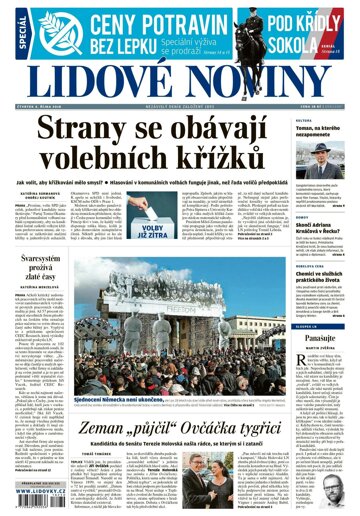 Obálka e-magazínu Lidové noviny 4.10.2018