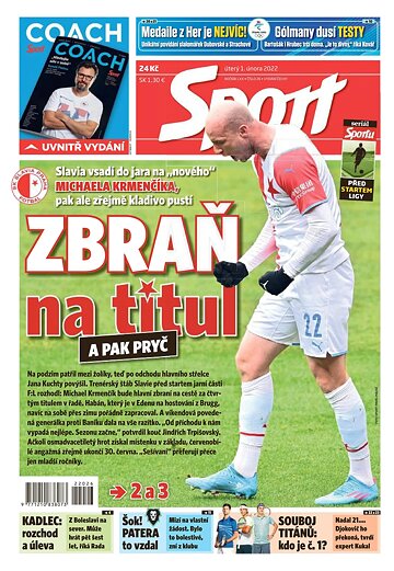 Obálka e-magazínu Sport 1.2.2022