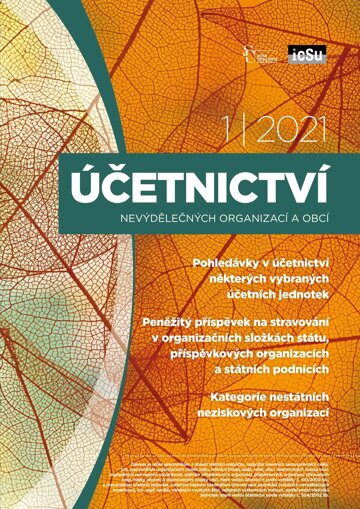 Obálka e-magazínu Účetnictví nevýdělečných organizací a obcí 1/2021