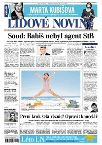 Obálka e-magazínu Lidové noviny 27.6.2014