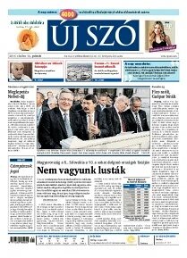 Obálka e-magazínu Új Szó 10.10.2014