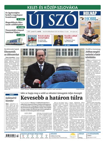 Obálka e-magazínu Új Szó 14.1.2015