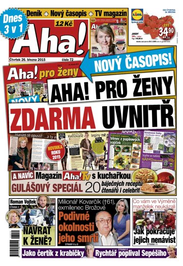 Obálka e-magazínu AHA! 26.3.2015