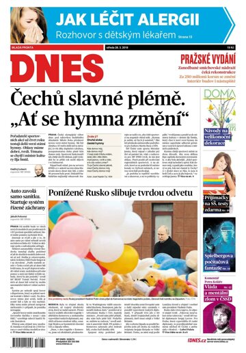 Obálka e-magazínu MF Dnes 28.3.2018