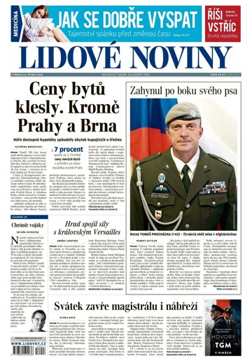 Obálka e-magazínu Lidové noviny 24.10.2018