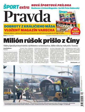 Obálka e-magazínu Pravda 20. 3. 2020