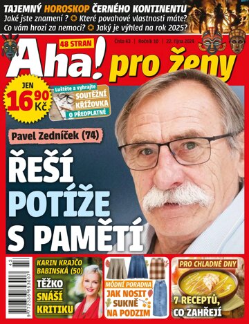 Obálka e-magazínu AHA! pro ženy 43/2024