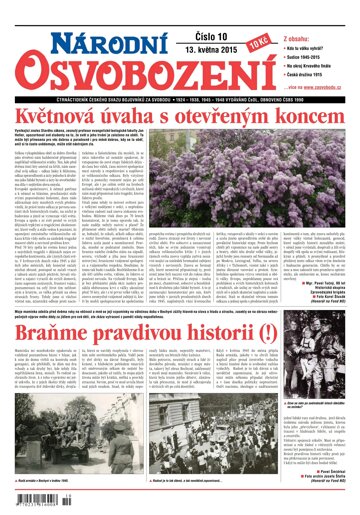 Obálka e-magazínu Národní Osvobození 10/2015