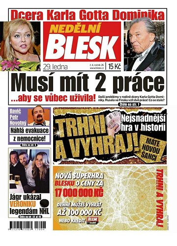 Obálka e-magazínu Nedělní Blesk 29.1.2017