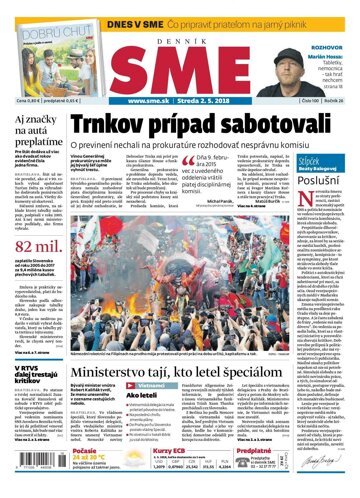 Obálka e-magazínu SME 2.5.2018