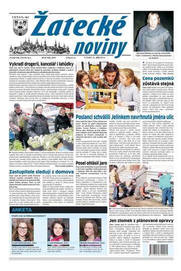 Obálka e-magazínu Žatecké noviny 13/2015