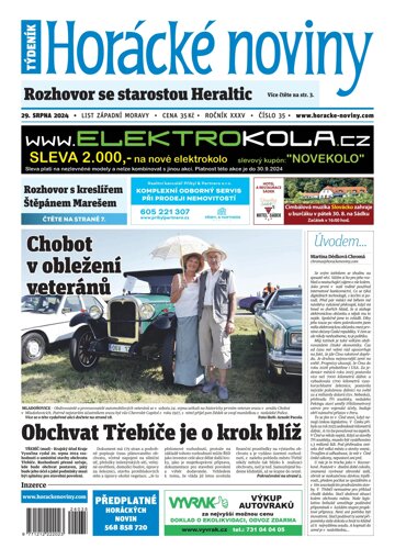 Obálka e-magazínu Horácké Noviny 35/2024