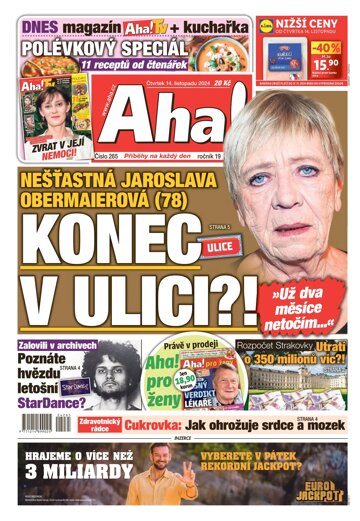 Obálka e-magazínu AHA! 14.11.2024