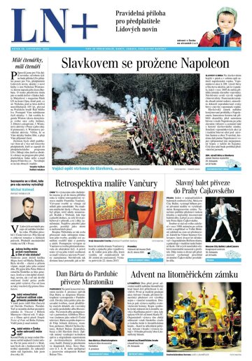 Obálka e-magazínu LN plus Čechy - 28.11.2014