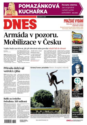 Obálka e-magazínu MF Dnes 29.8.2016