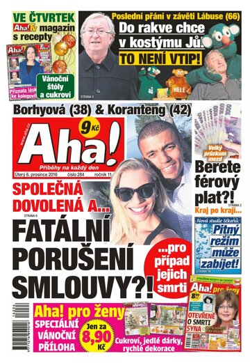 Obálka e-magazínu AHA! 6.12.2016