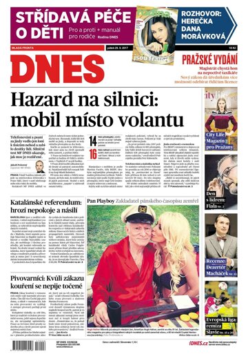 Obálka e-magazínu MF Dnes 29.9.2017