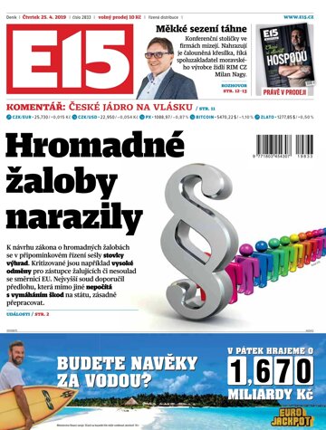 Obálka e-magazínu E15 25.4.2019