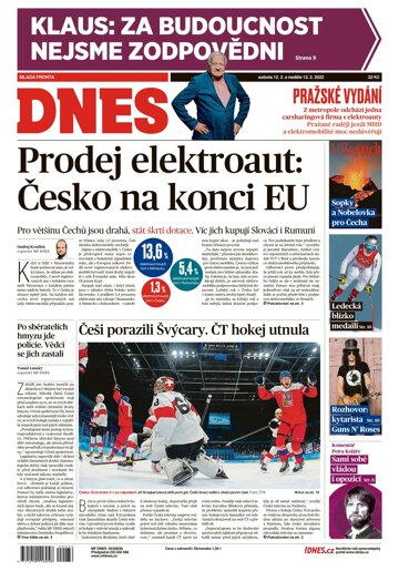 Obálka e-magazínu MF Dnes 12.2.2022