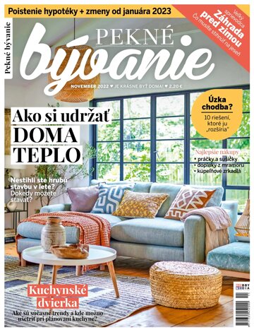 Obálka e-magazínu Pekné bývanie 11/2022