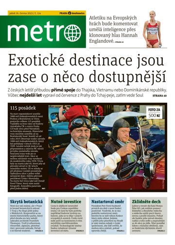 Obálka e-magazínu deník METRO 16.6.2023