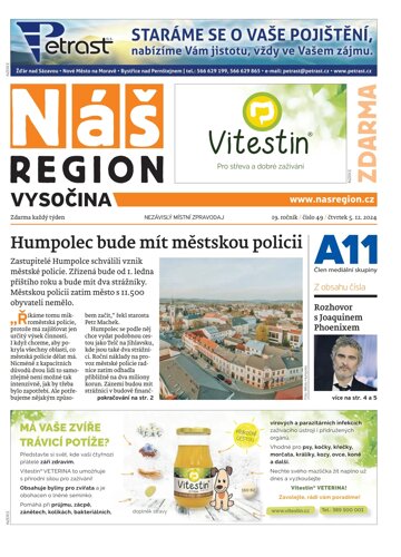 Obálka e-magazínu Náš Region - Vysočina 49/2024