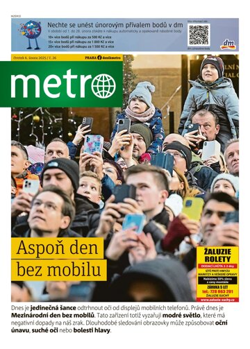 Obálka e-magazínu deník METRO 6.2.2025