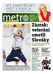 Obálka e-magazínu deník METRO 19.2.2014