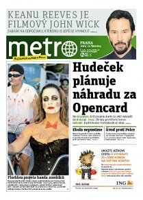 Obálka e-magazínu deník METRO 21.10.2014