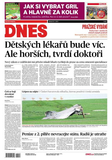 Obálka e-magazínu MF Dnes 20.5.2015