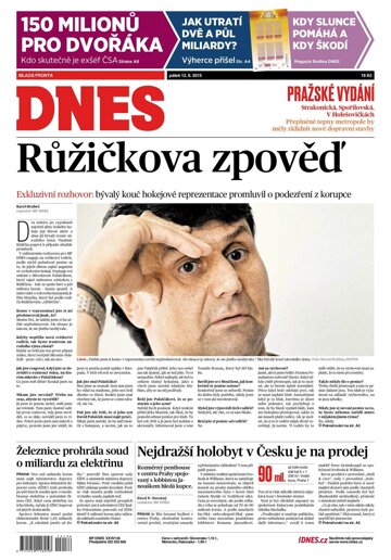 Obálka e-magazínu MF Dnes 12.6.2015