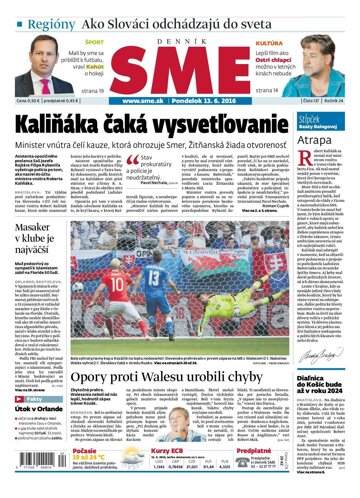 Obálka e-magazínu SME 13.6.2016