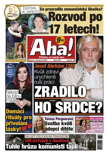 Obálka e-magazínu AHA! 8.7.2016