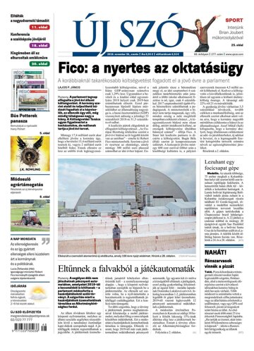 Obálka e-magazínu Új Szó 30.11.2016