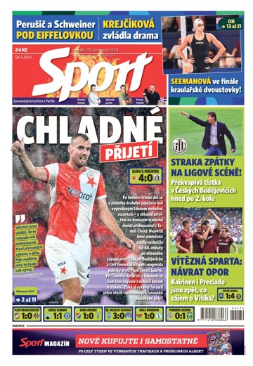 Obálka e-magazínu Sport 29.7.2024