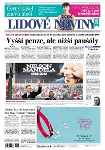 Obálka e-magazínu Lidové noviny 11.12.2013