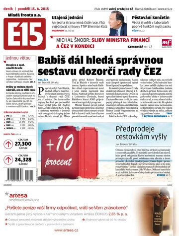 Obálka e-magazínu E15 15.6.2015